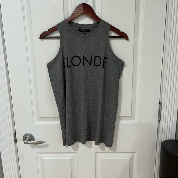 Brunette the label grey tank top Blonde tank top size xs/s Can fit a medium - Picture 2 of 8